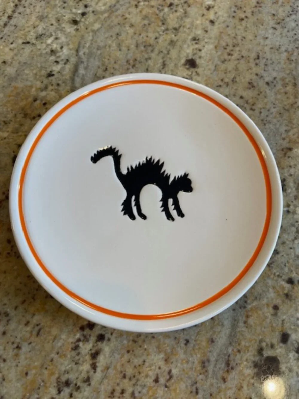 Halloween Williams Sonoma Trick or Treat Set of 4 Appetizer Plates NIB 2012